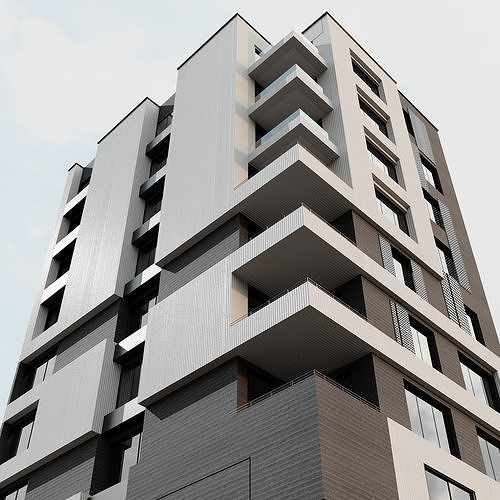 RESIDENTIAL BUILDING NO87 A 3D model 4