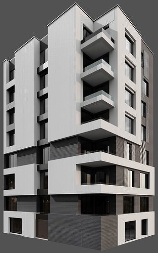 RESIDENTIAL BUILDING NO87 A 3D model 2