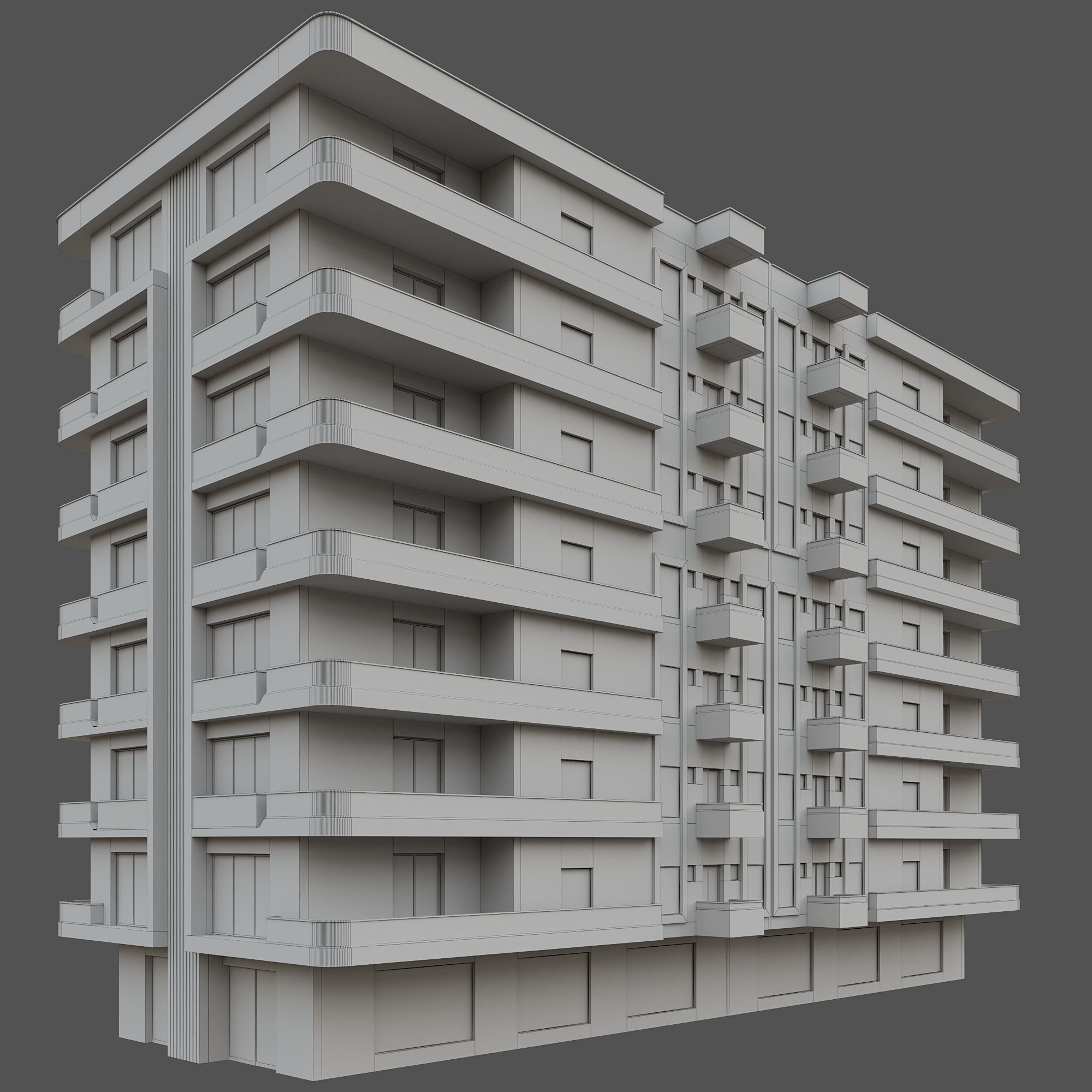 RESIDENTIAL BUILDING NO86 A 3D model_5