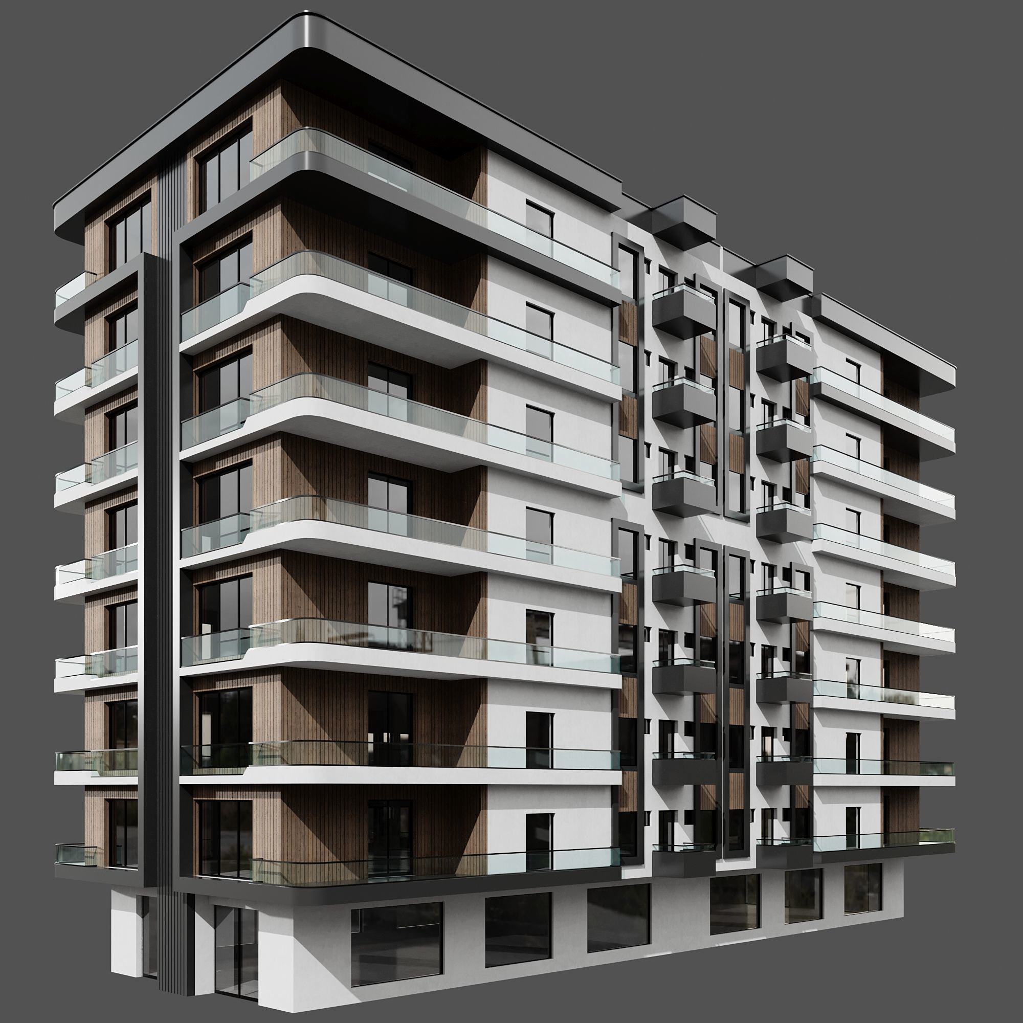 RESIDENTIAL BUILDING NO86 A 3D model_4