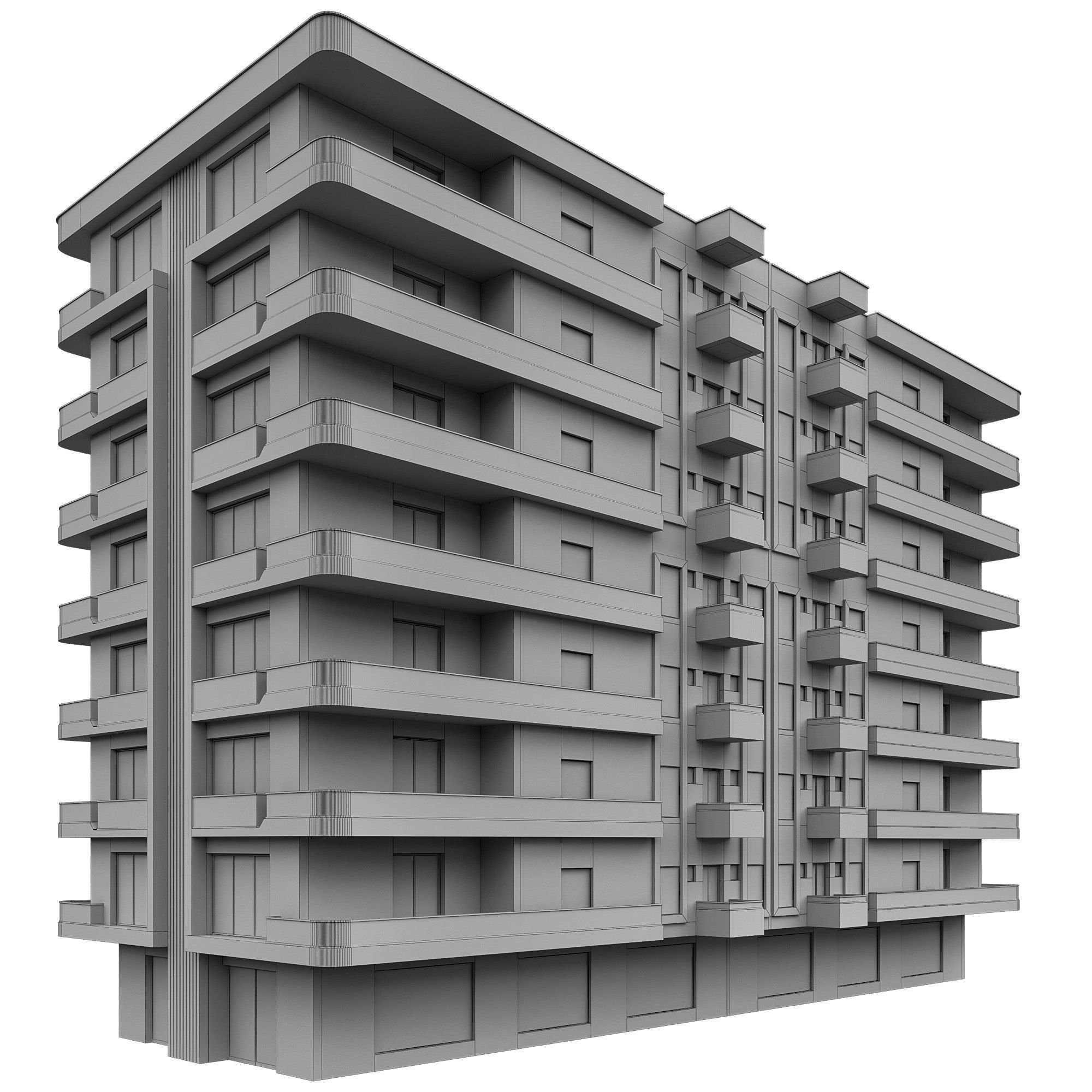 RESIDENTIAL BUILDING NO86 A 3D model_10