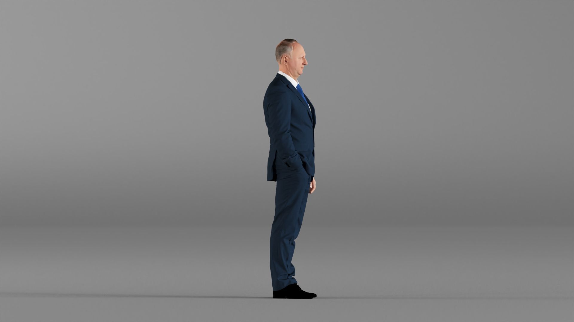 S00033 Businessman in Blue Suit 3D model_7
