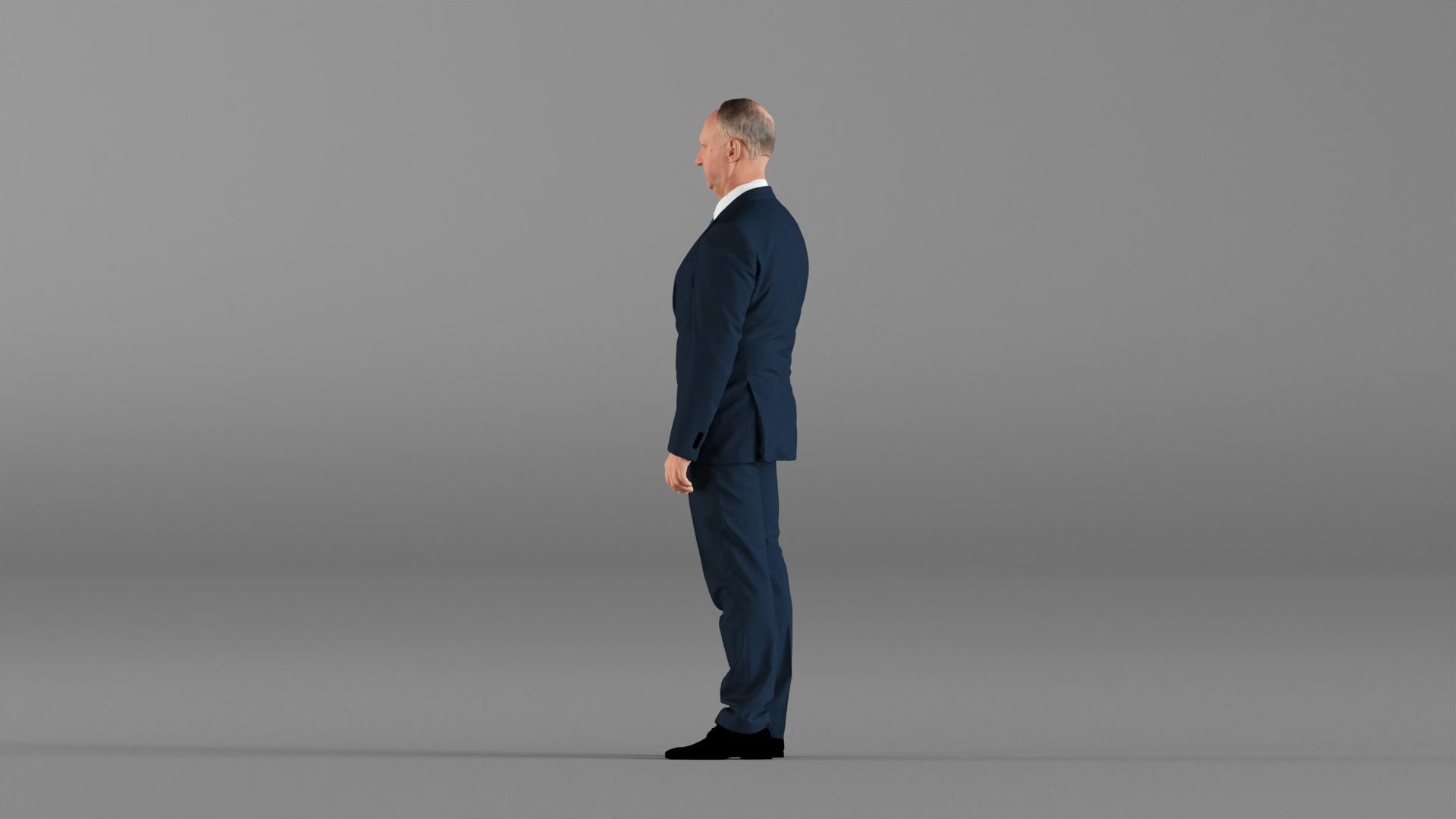 S00033 Businessman in Blue Suit 3D model_9