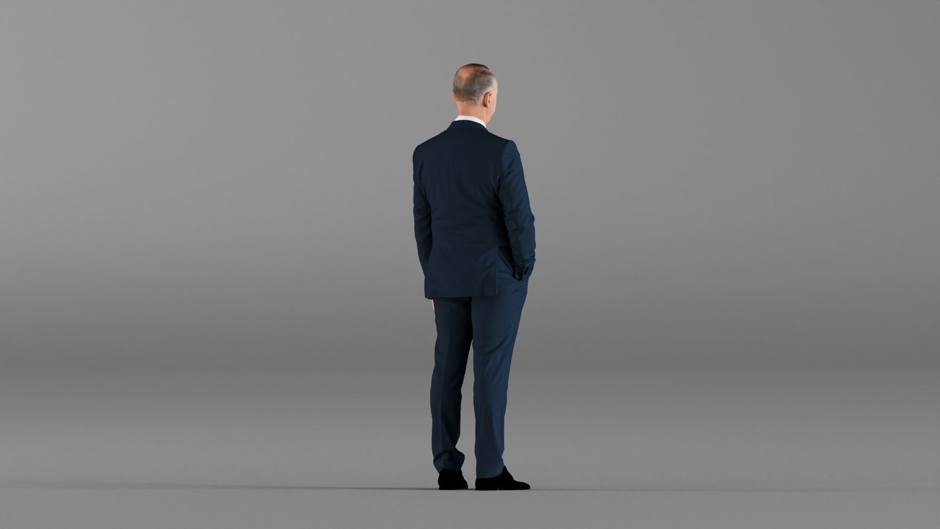 S00033 Businessman in Blue Suit 3D model_8