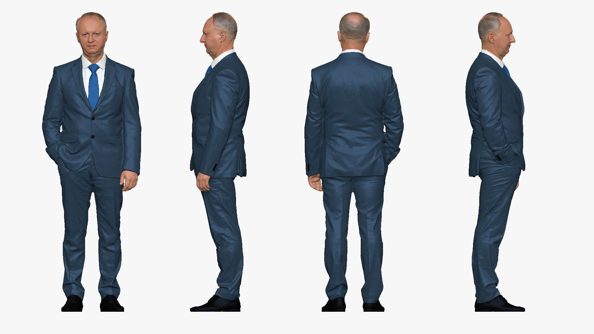 S00033 Businessman in Blue Suit 3D model_1