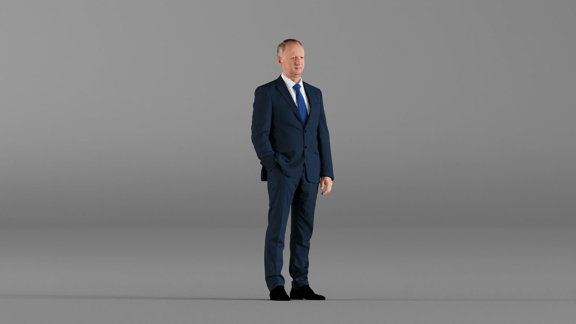 S00033 Businessman in Blue Suit 3D model_6