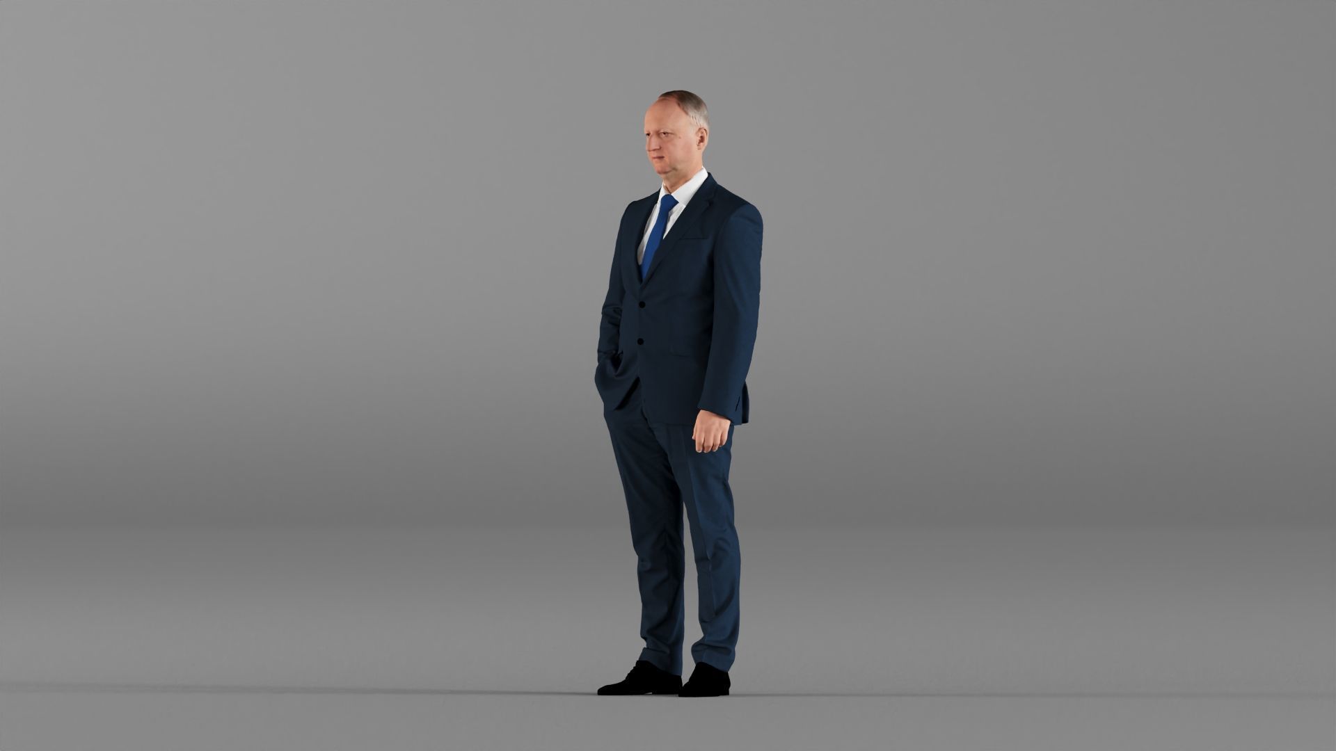 S00033 Businessman in Blue Suit 3D model_10