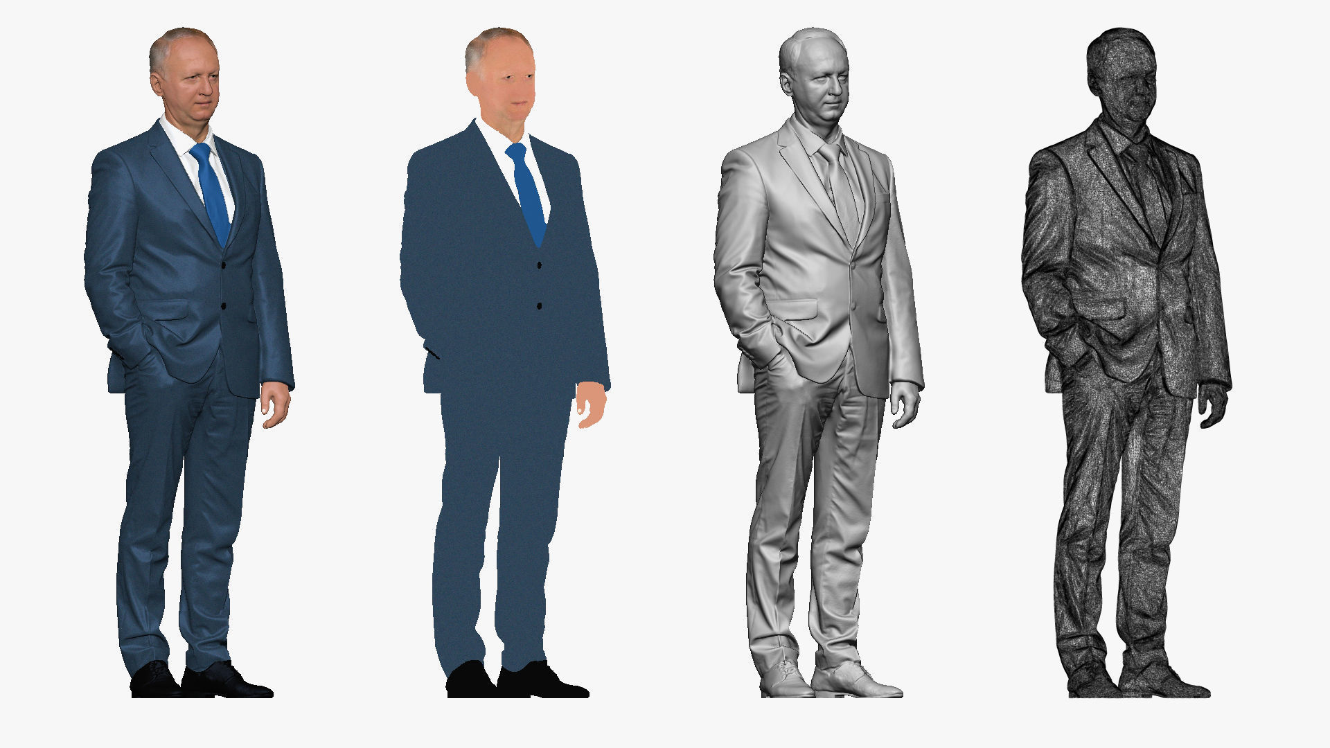 S00033 Businessman in Blue Suit 3D model_2