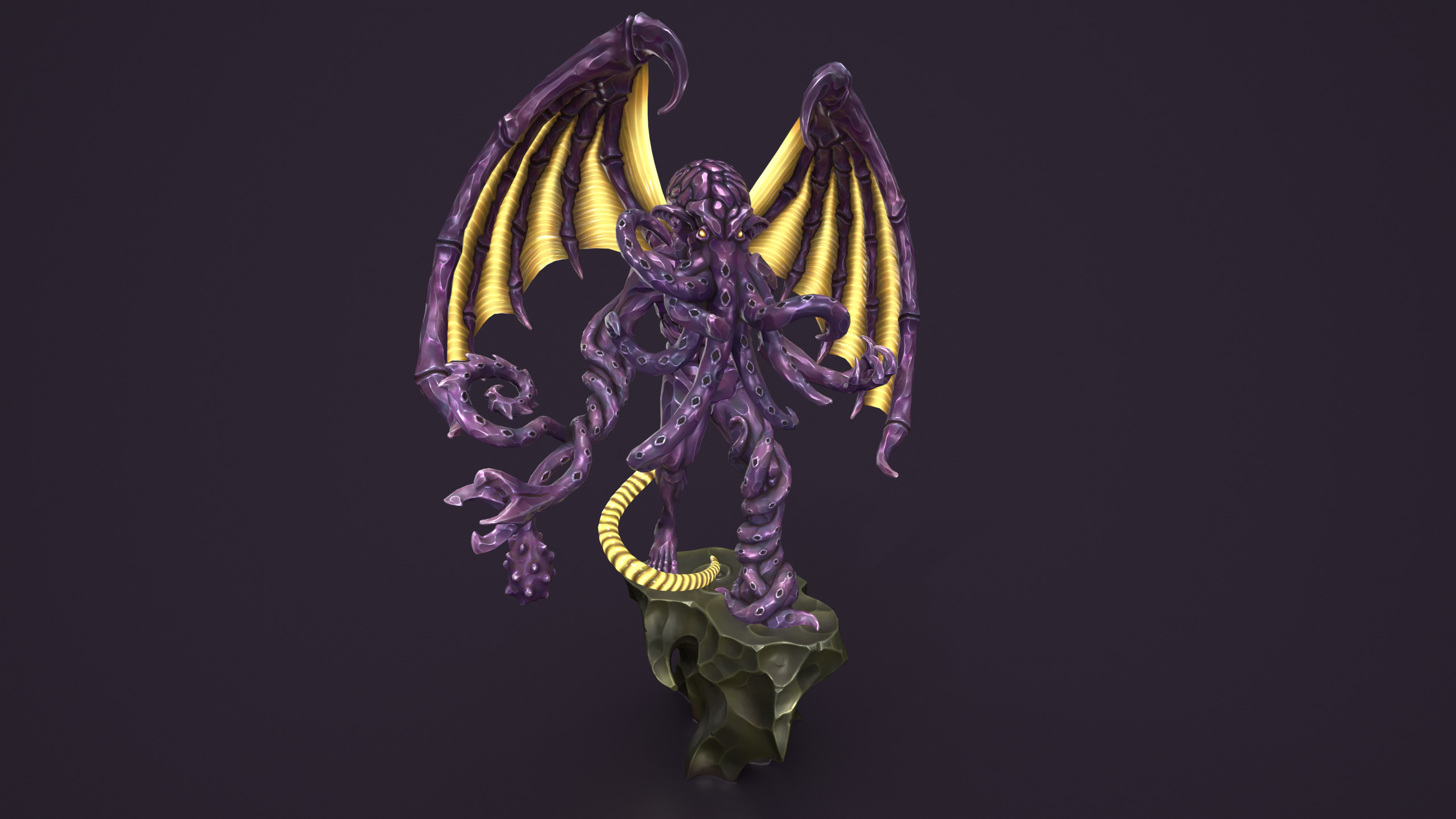 Ancient Warlord Statue Low-poly 3D model_7