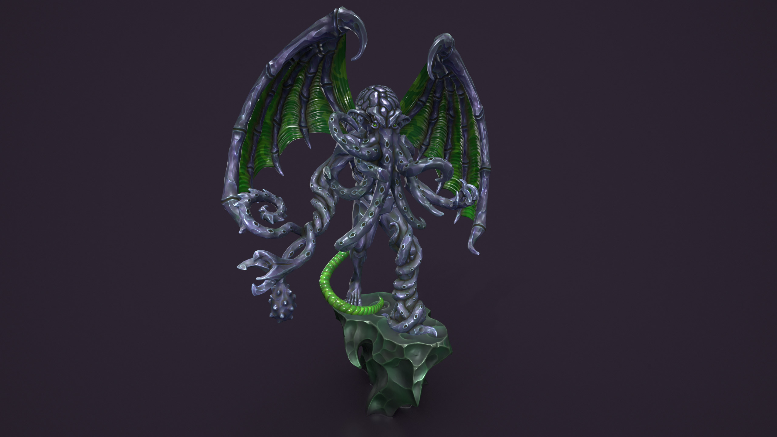 Ancient Warlord Statue Low-poly 3D model_2