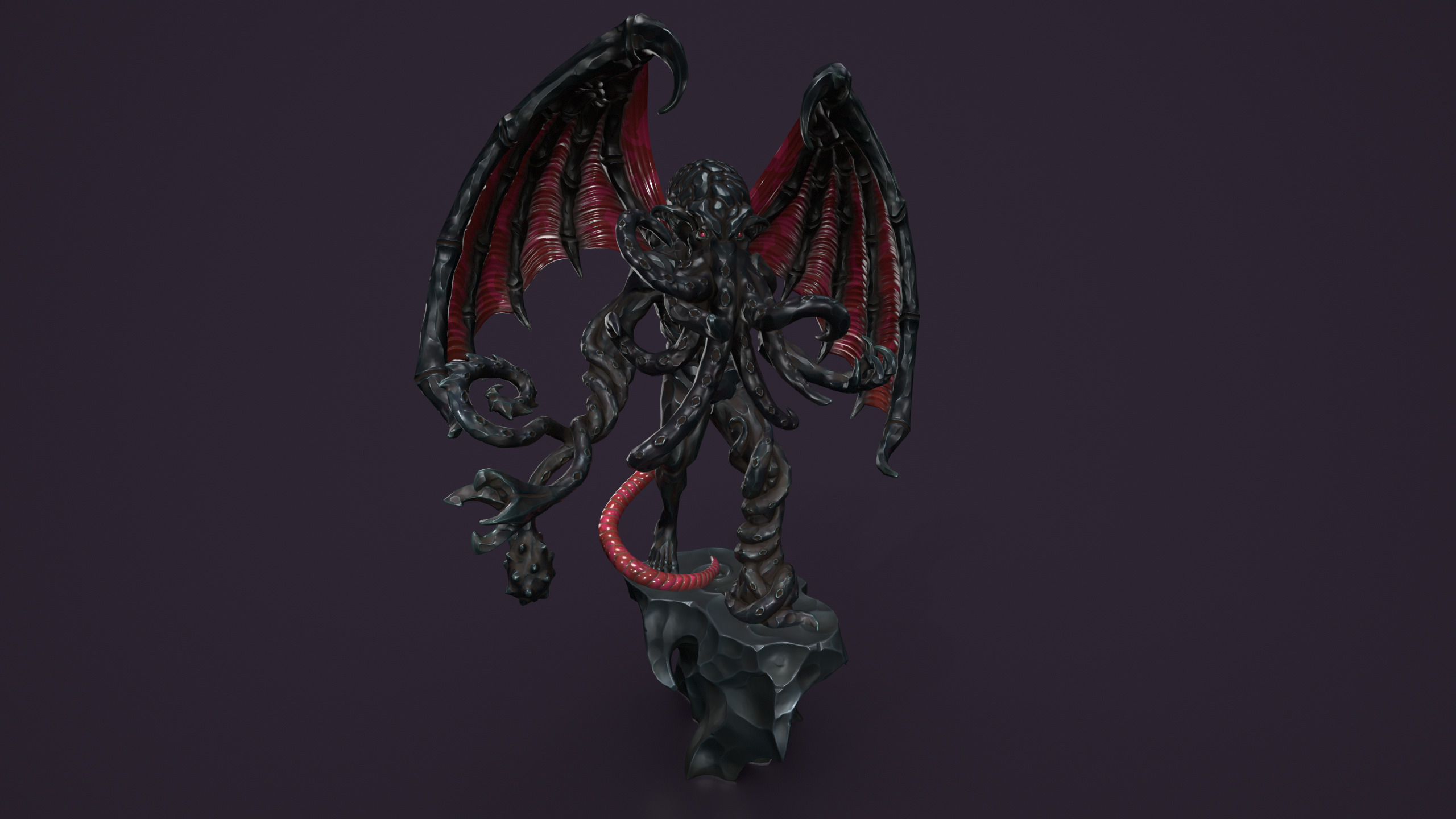 Ancient Warlord Statue Low-poly 3D model_9