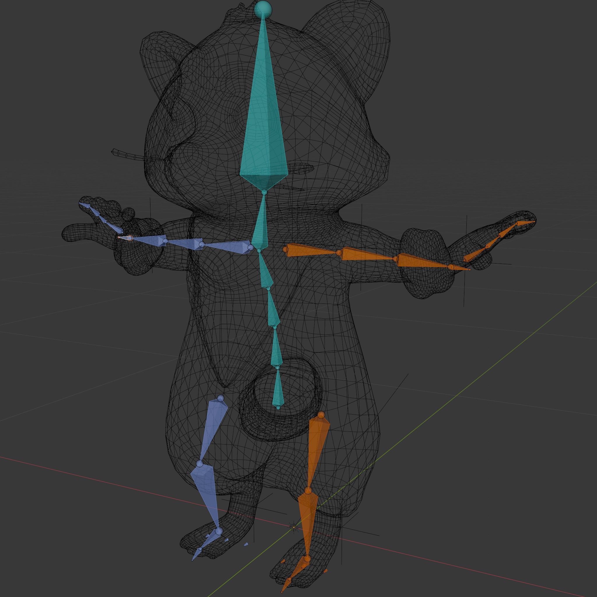 Charming Rigged and Animated Raccoon Character Model with Acc... Low-poly 3D model_7