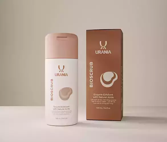 3D Model Cosmetic bottle with openable box