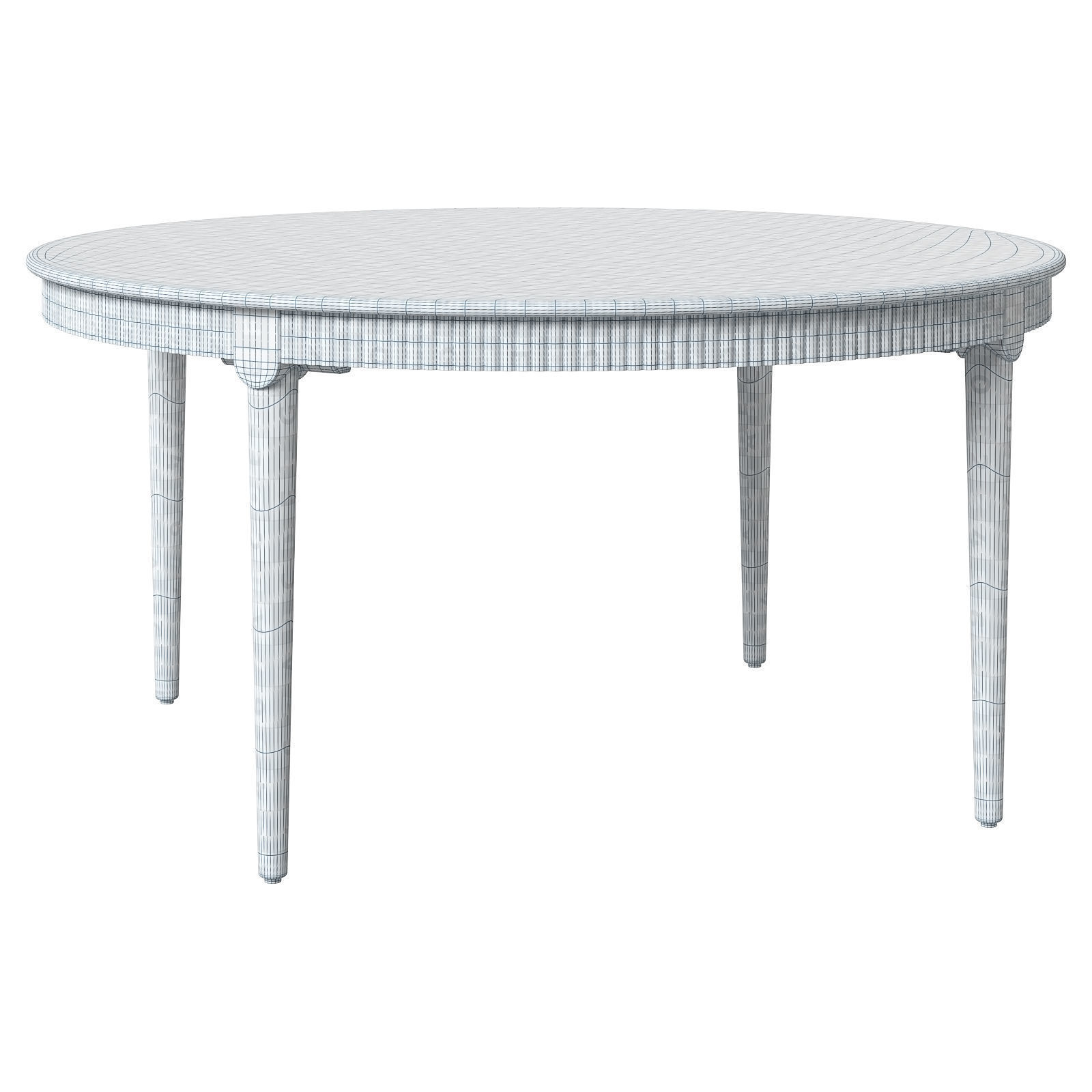 CB2 Providence Dining Table 3D model_10