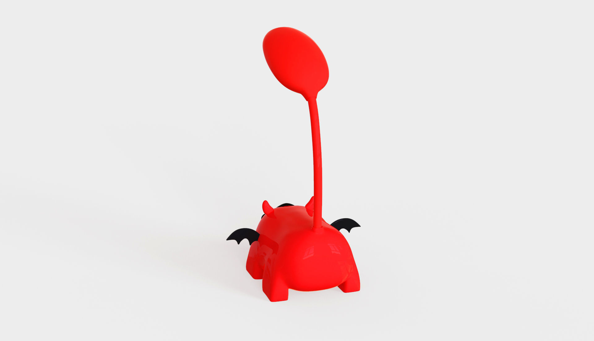Devil Desk Lamp Low-poly 3D model_2