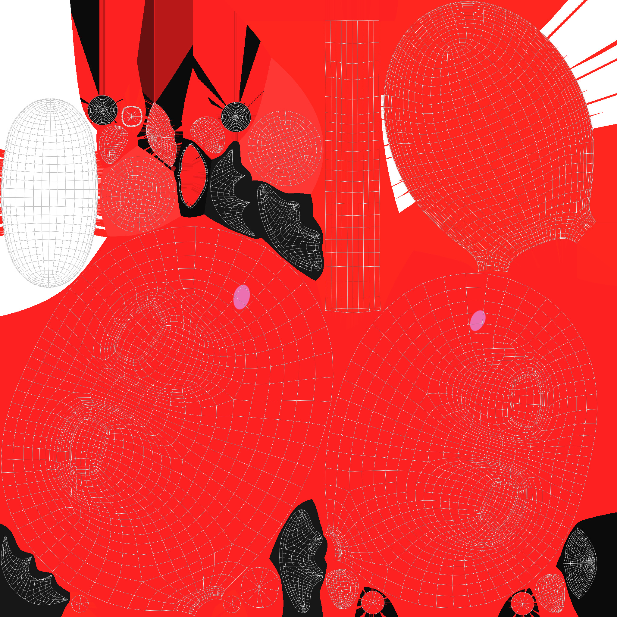 Devil Desk Lamp Low-poly 3D model_7