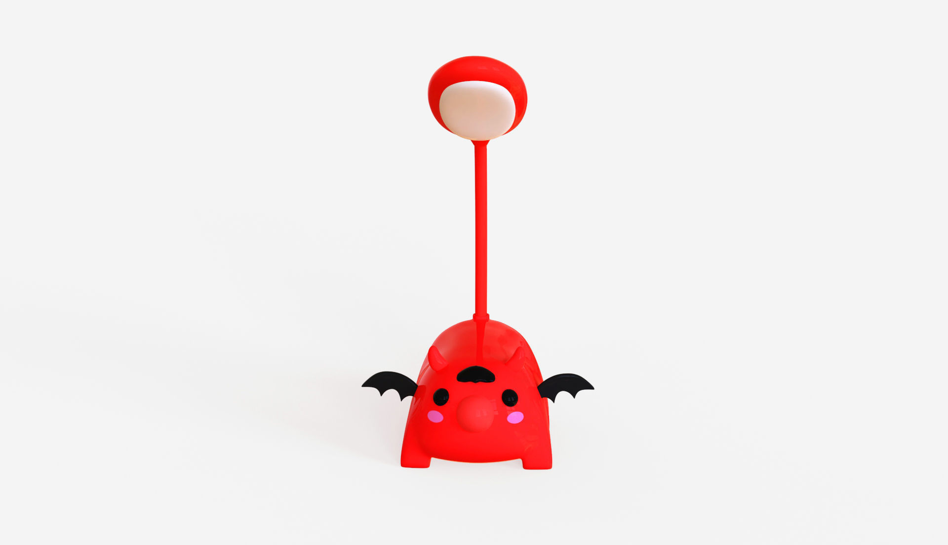 Devil Desk Lamp Low-poly 3D model_4