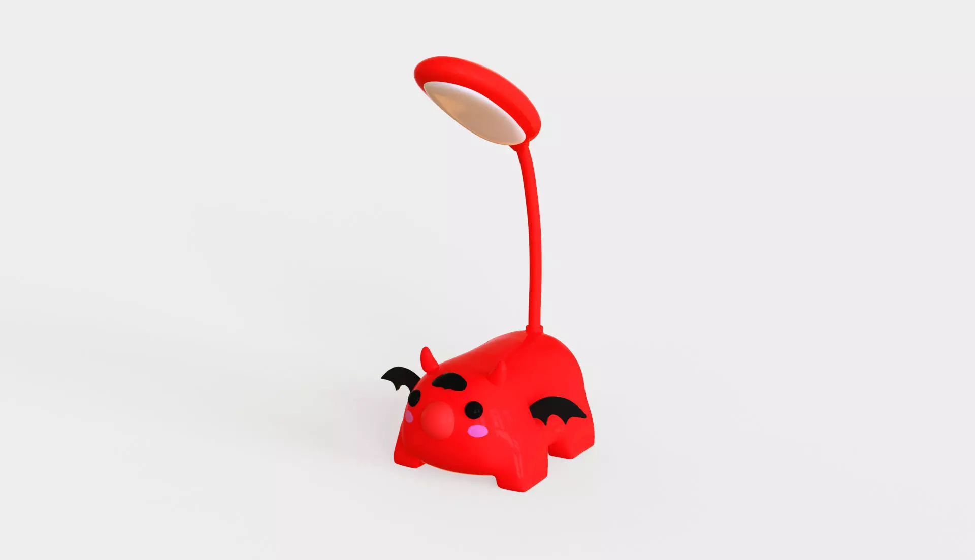 Devil Desk Lamp Low-poly 3D model_0