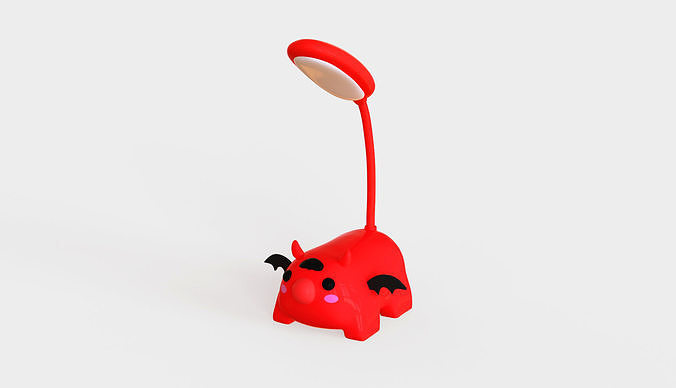 Devil Desk Lamp Low-poly 3D model