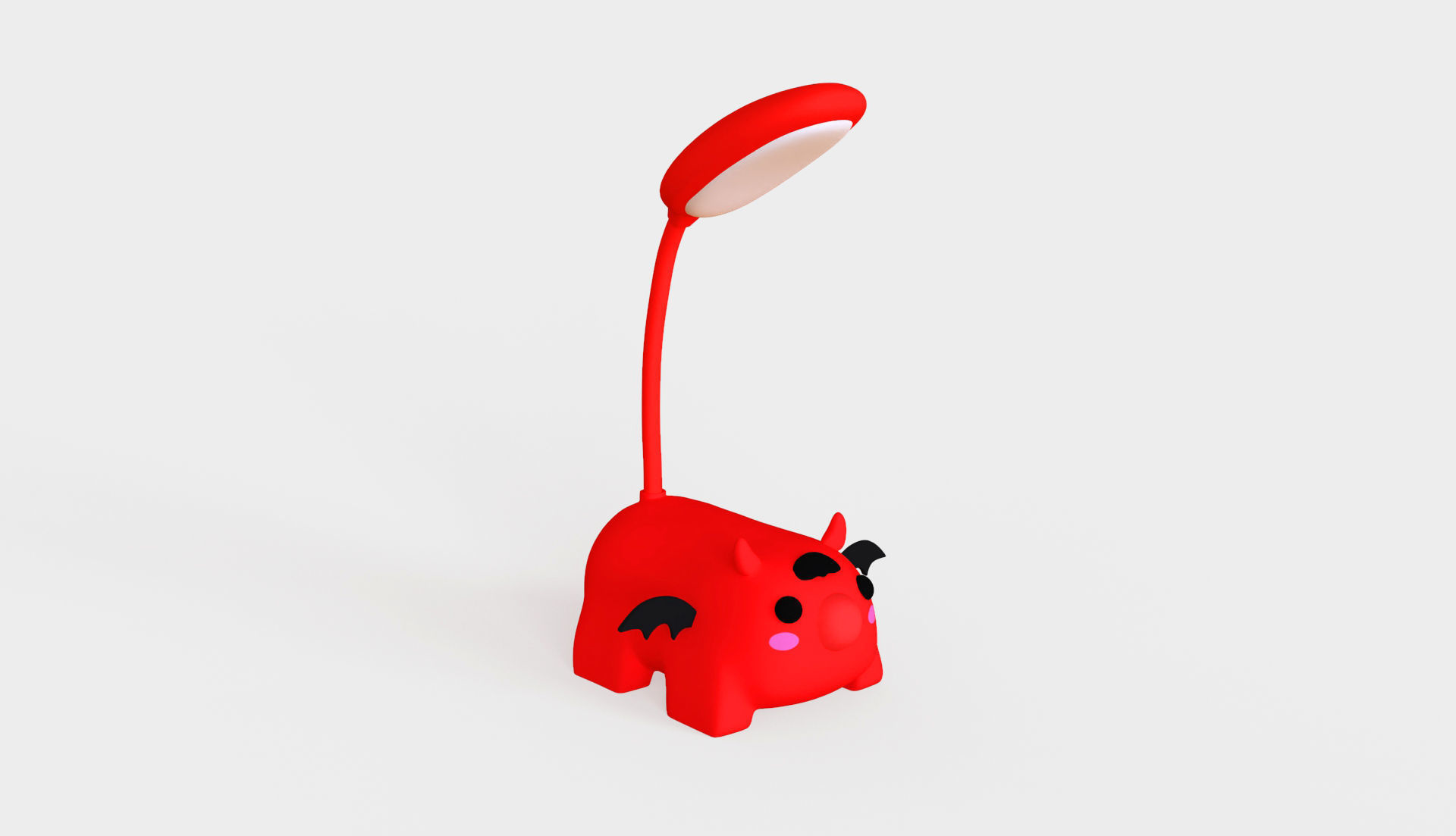 Devil Desk Lamp Low-poly 3D model_3
