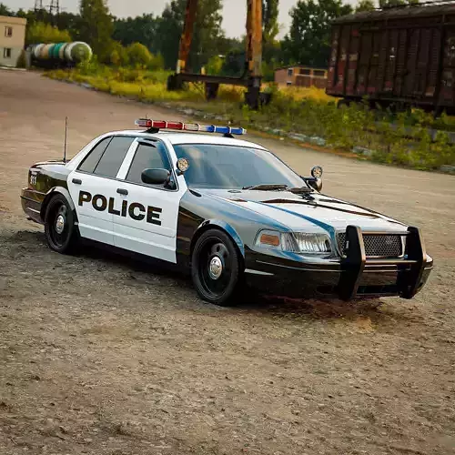 American Sedan Police Car