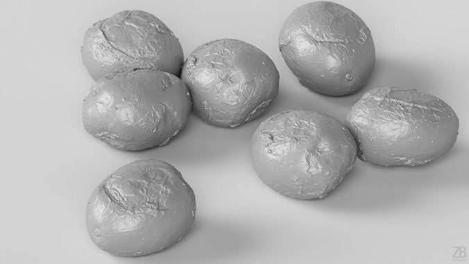 Potato 3D model 4