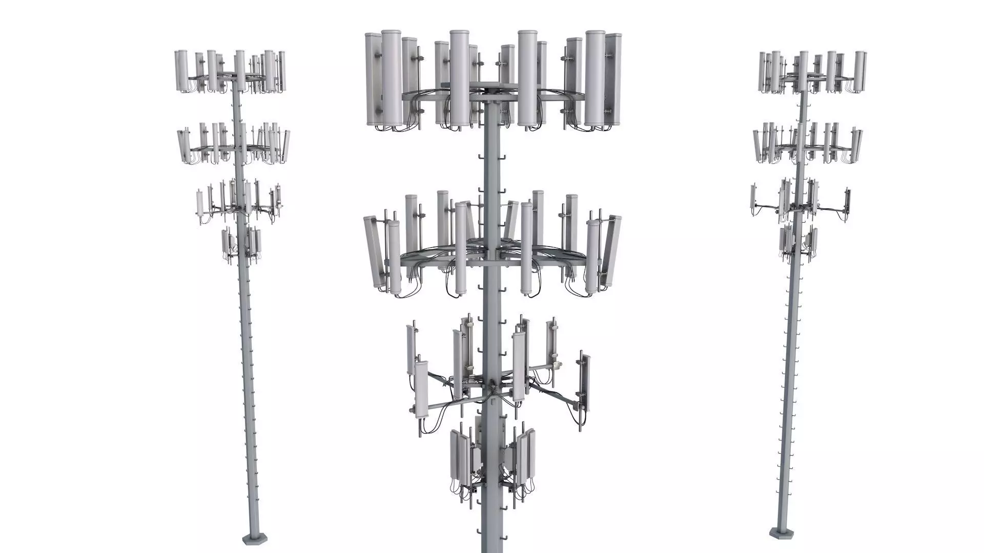 Cell Phone Tower 3D model_0