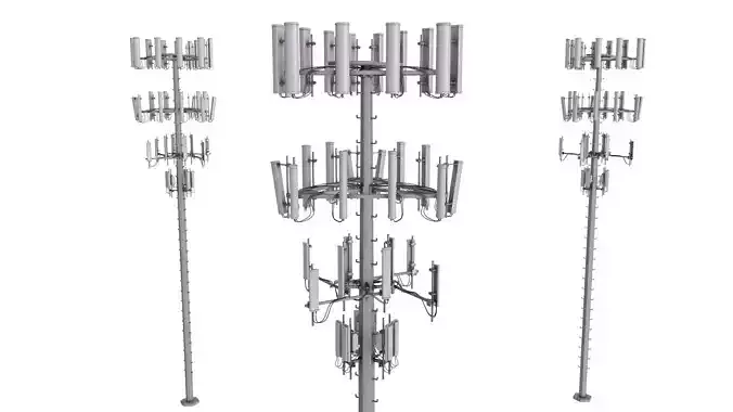 Cell Phone Tower 3D model Cell Phone Tower 3D model