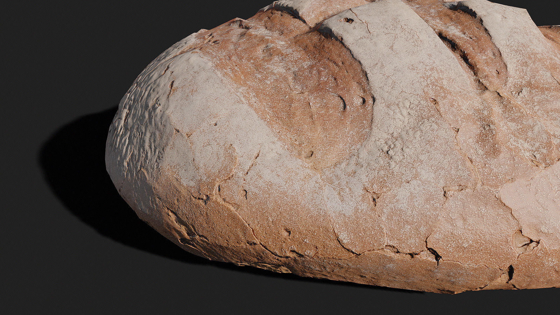 Low -Poly Bread Game ready model 5K triangles 4K PBR textures UE Low-poly 3D model_13
