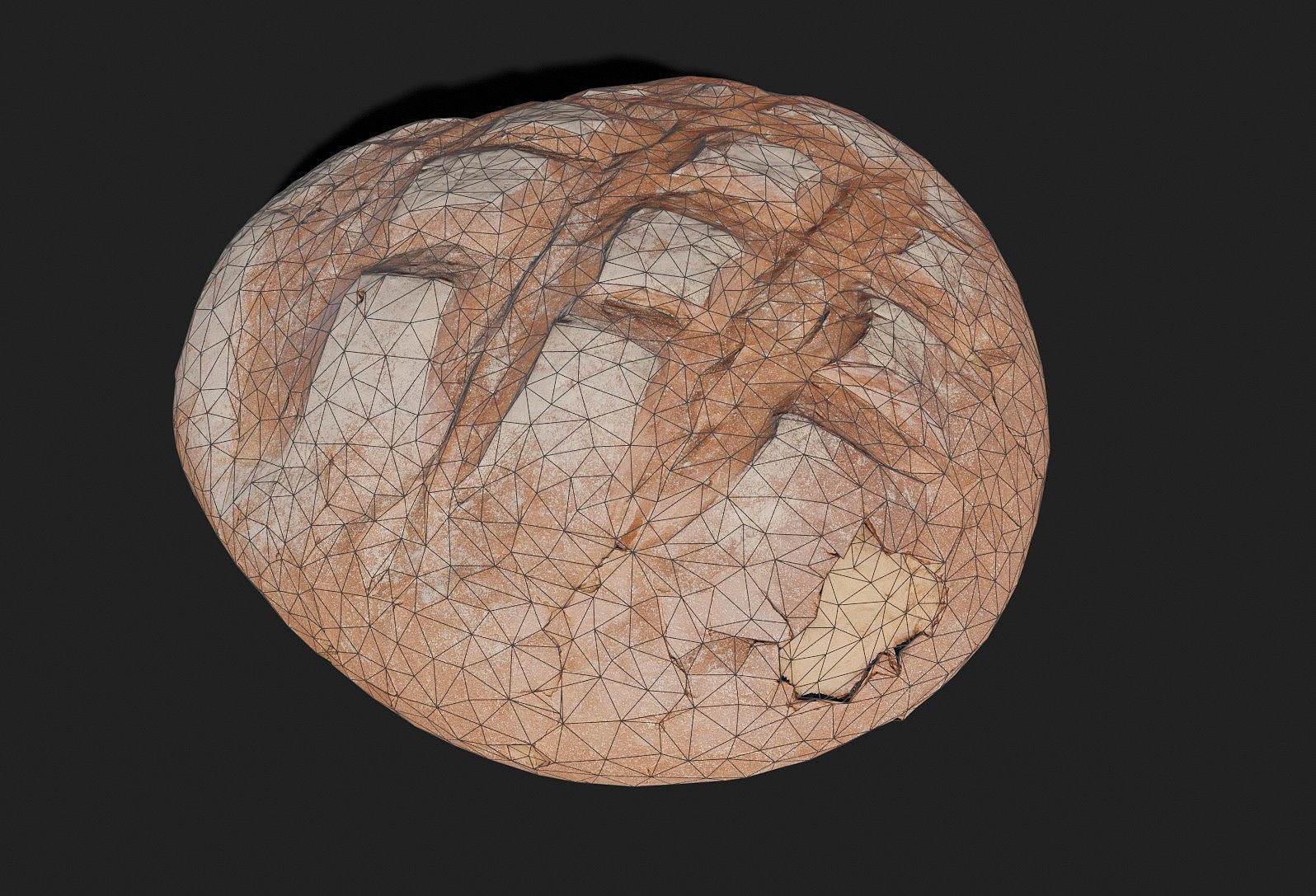 Low -Poly Bread Game ready model 5K triangles 4K PBR textures UE Low-poly 3D model_12