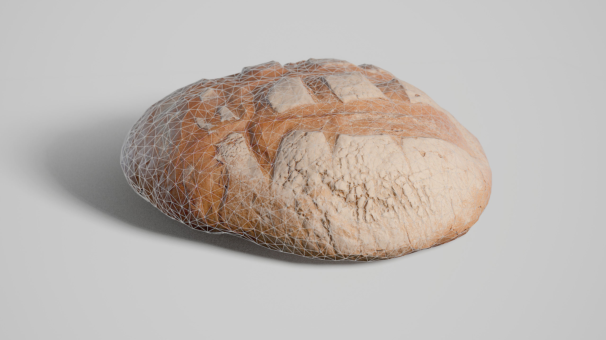 Low -Poly Bread Game ready model 5K triangles 4K PBR textures UE Low-poly 3D model_4