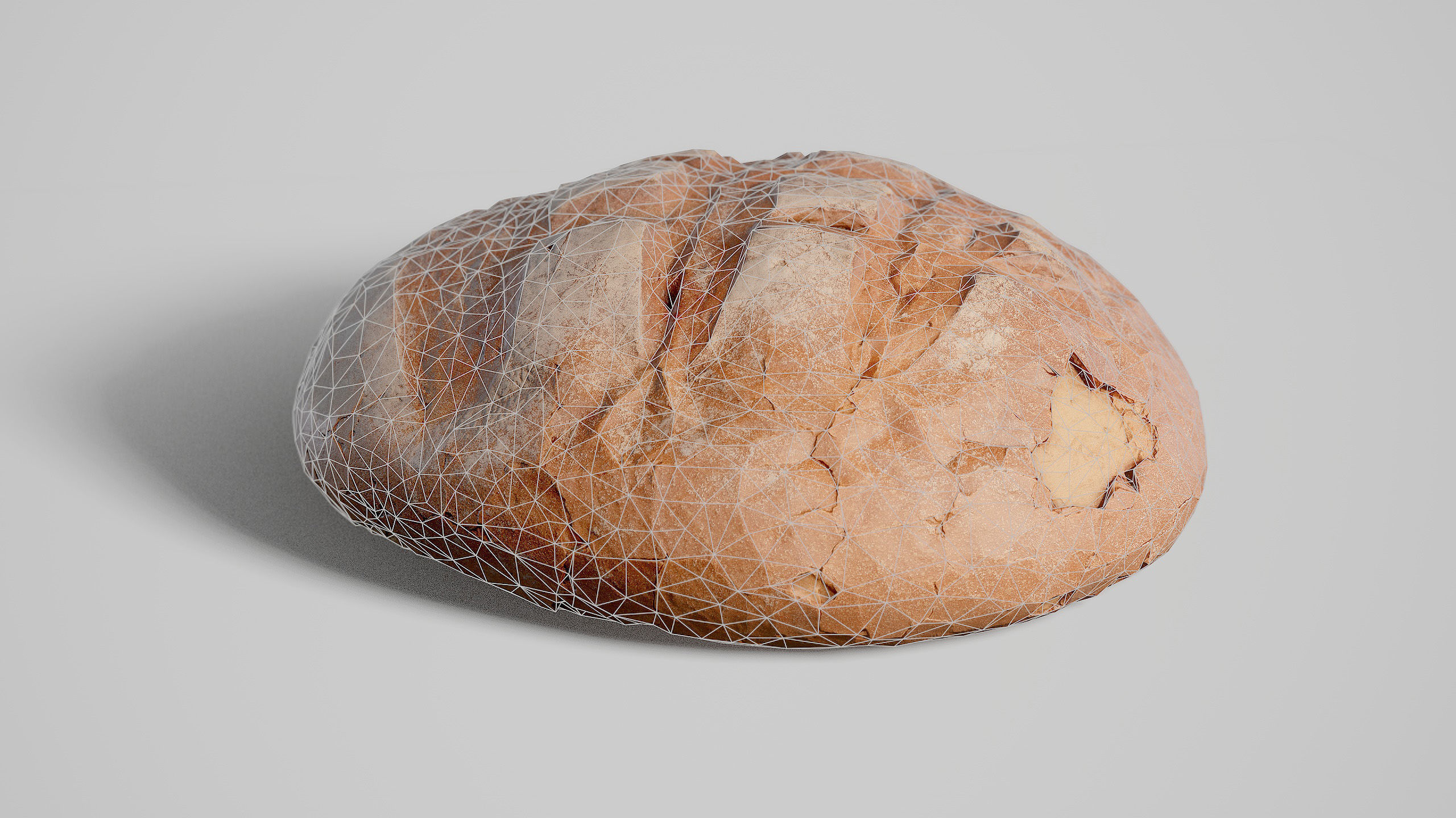 Low -Poly Bread Game ready model 5K triangles 4K PBR textures UE Low-poly 3D model_2