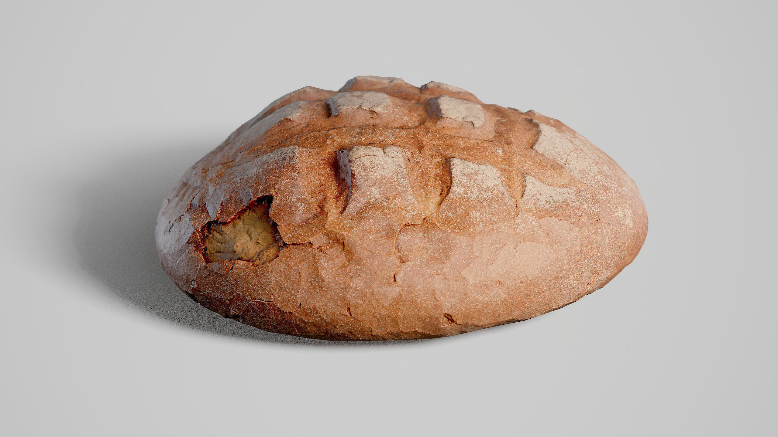 Low -Poly Bread Game ready model 5K triangles 4K PBR textures UE Low-poly 3D model_1