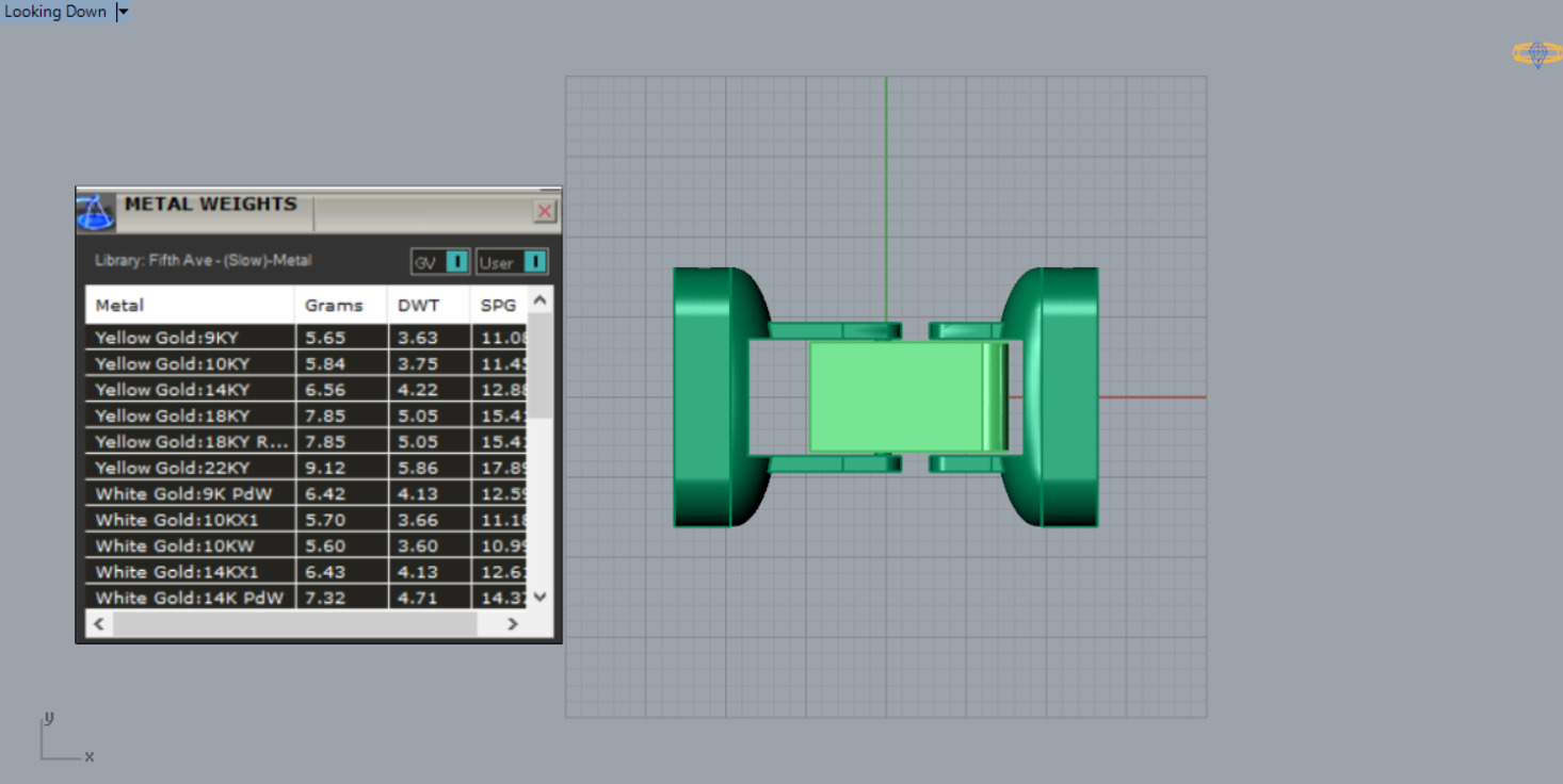 Two-tone gold box bracelet lock model gl0010 3D print model_7