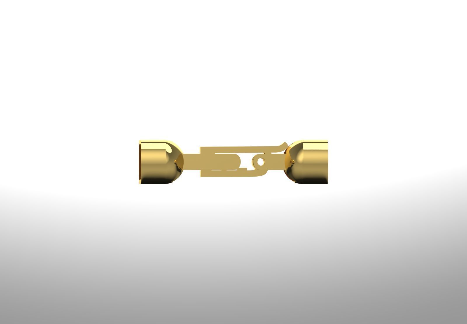 Two-tone gold box bracelet lock model gl0010 3D print model_14
