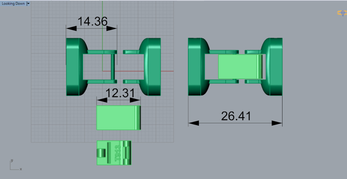 Two-tone gold box bracelet lock model gl0010 3D print model_10