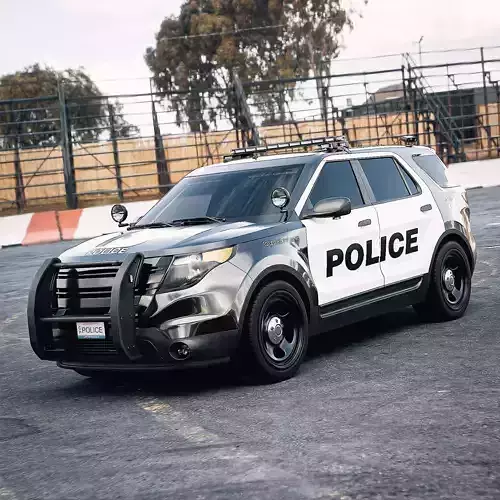 American SUV Police Car