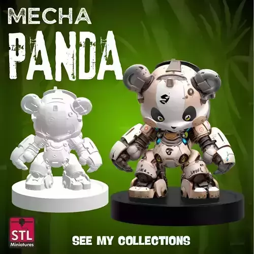 Mechanical Panda Robot STL File