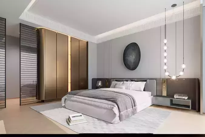 Italian-style villa bedroom