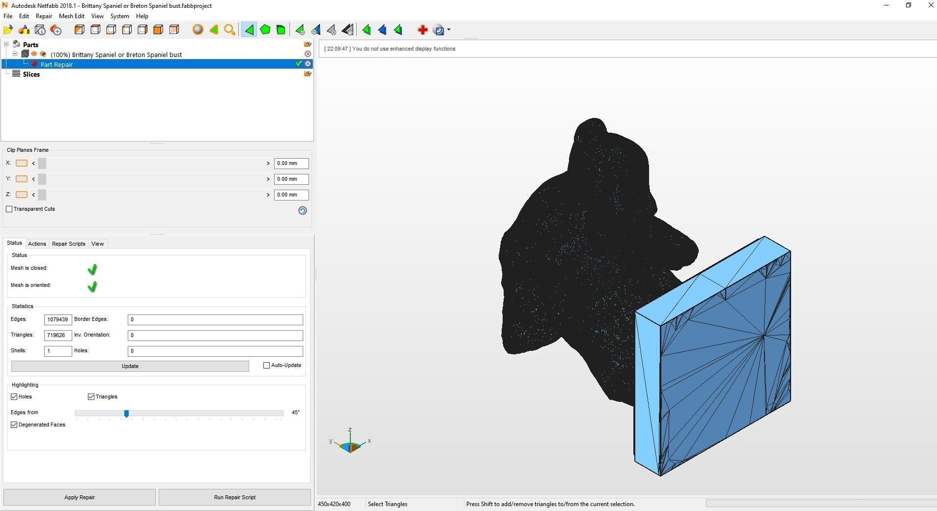 Brittany Spaniel or Breton Spaniel bust 3D print model_7