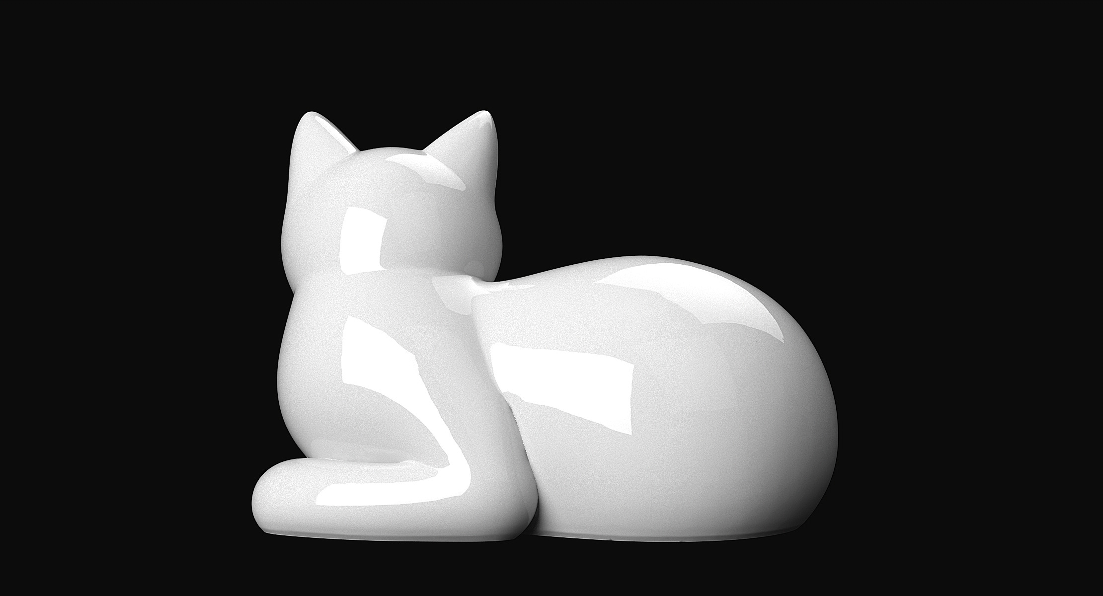 Lying Cat 3D print model_4