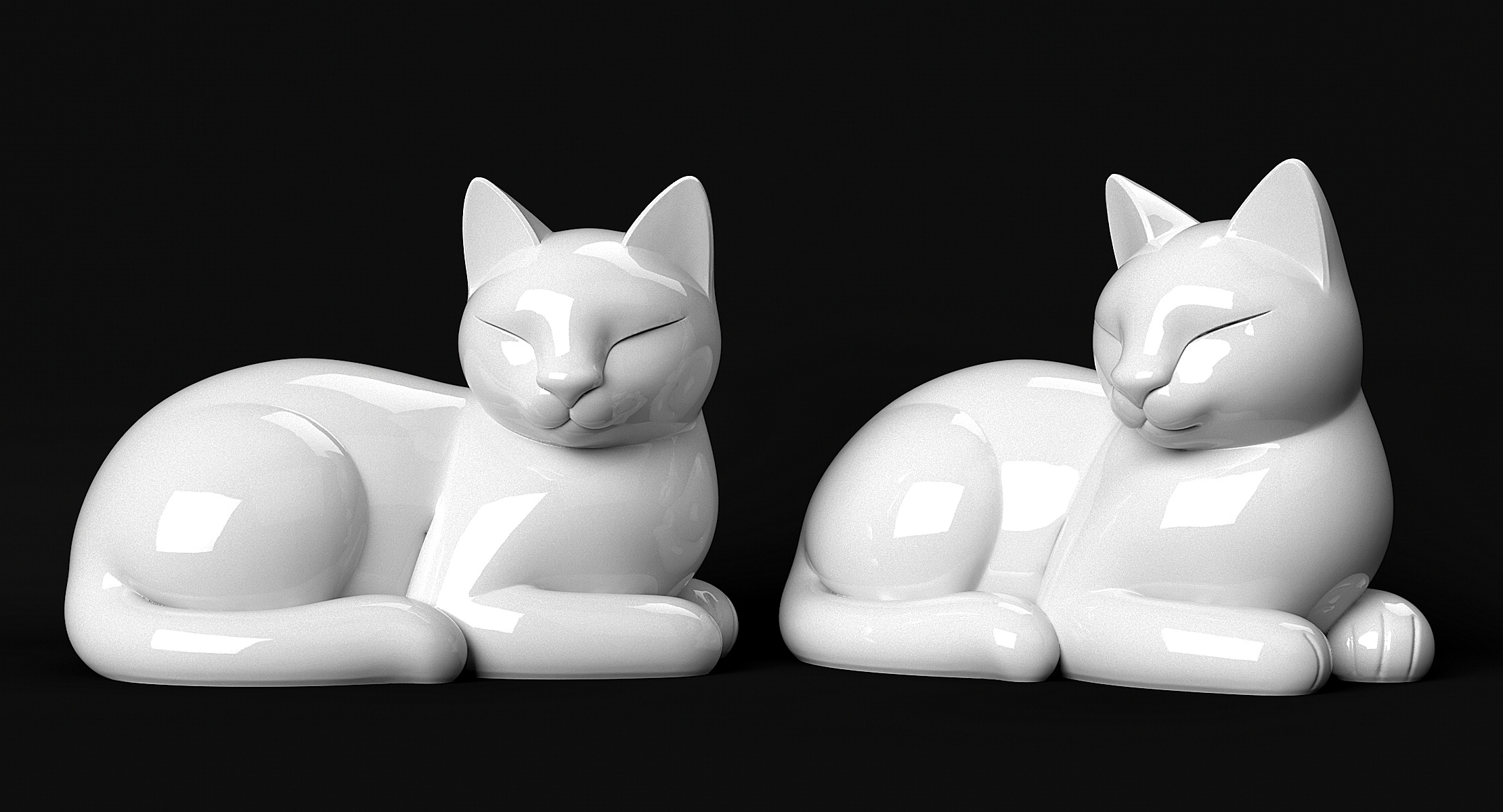 Lying Cat 3D print model_8