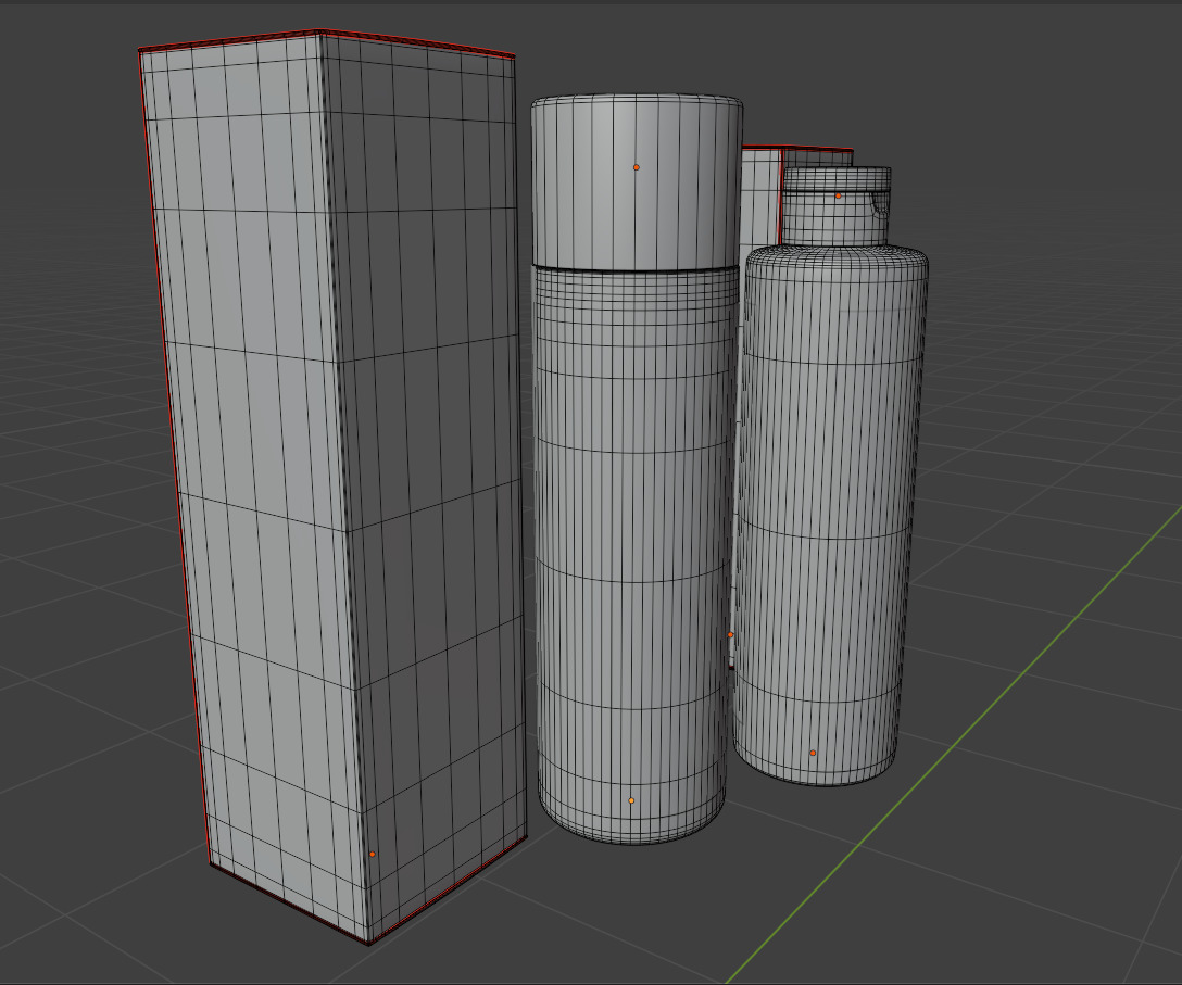 Toner Cleansing Water Bottle 3D Models Cosmetic Packaging Low-poly 3D model_9