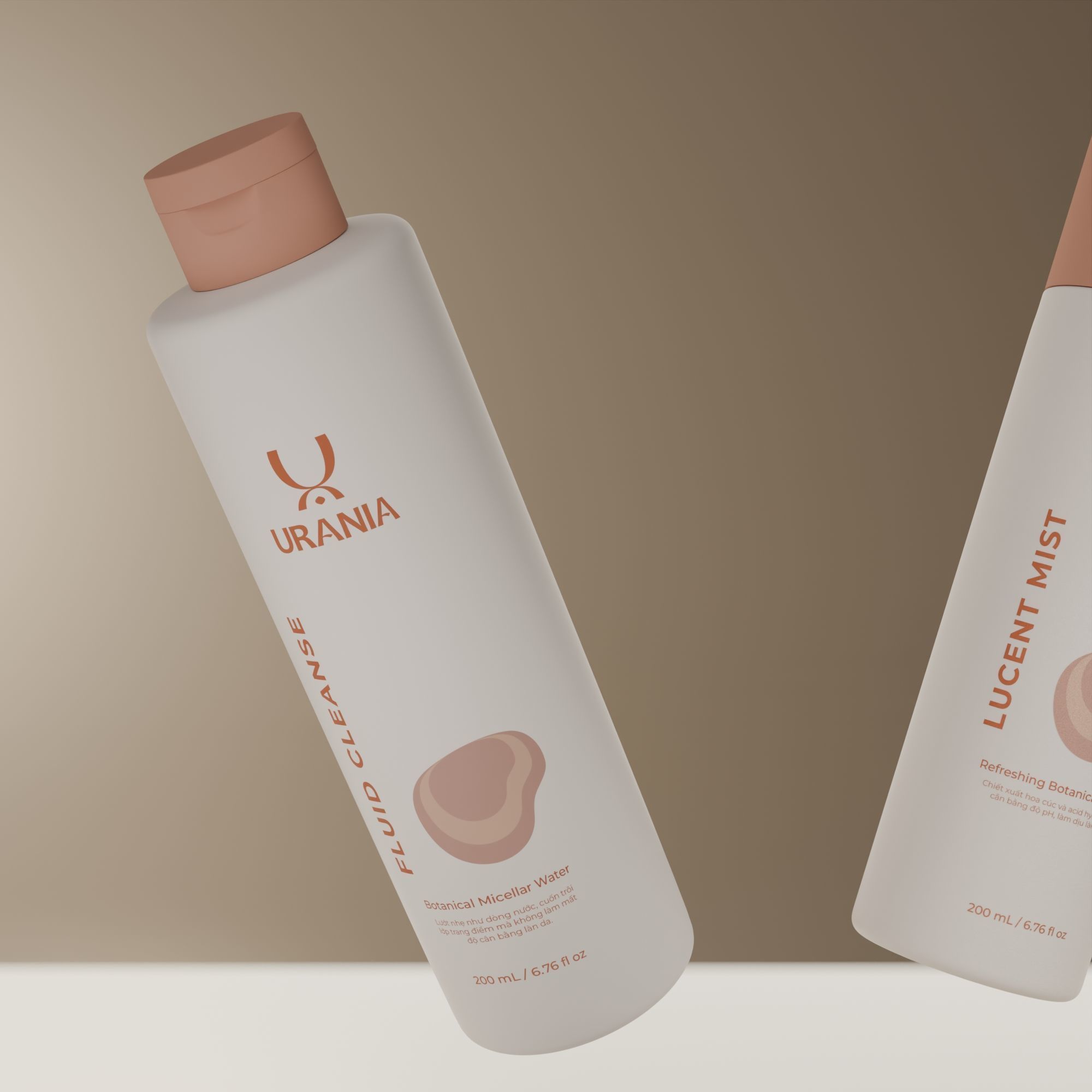 Toner Cleansing Water Bottle 3D Models Cosmetic Packaging Low-poly 3D model_2