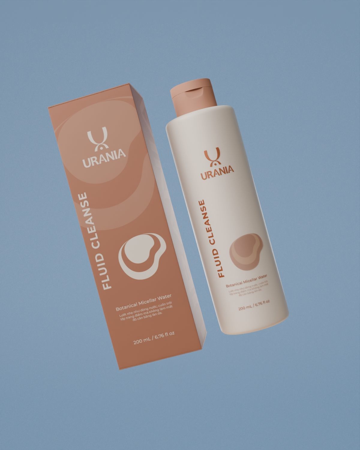 Toner Cleansing Water Bottle 3D Models Cosmetic Packaging Low-poly 3D model_4