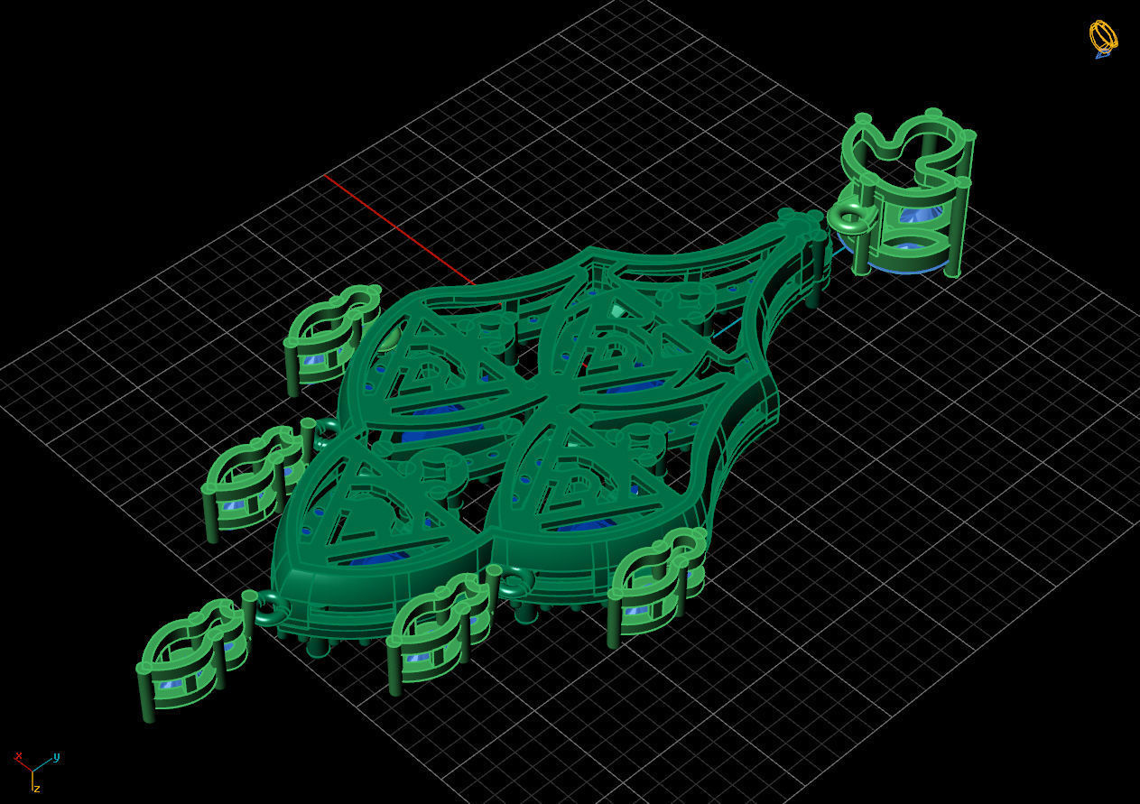 Triangle pendant 3D print model_4