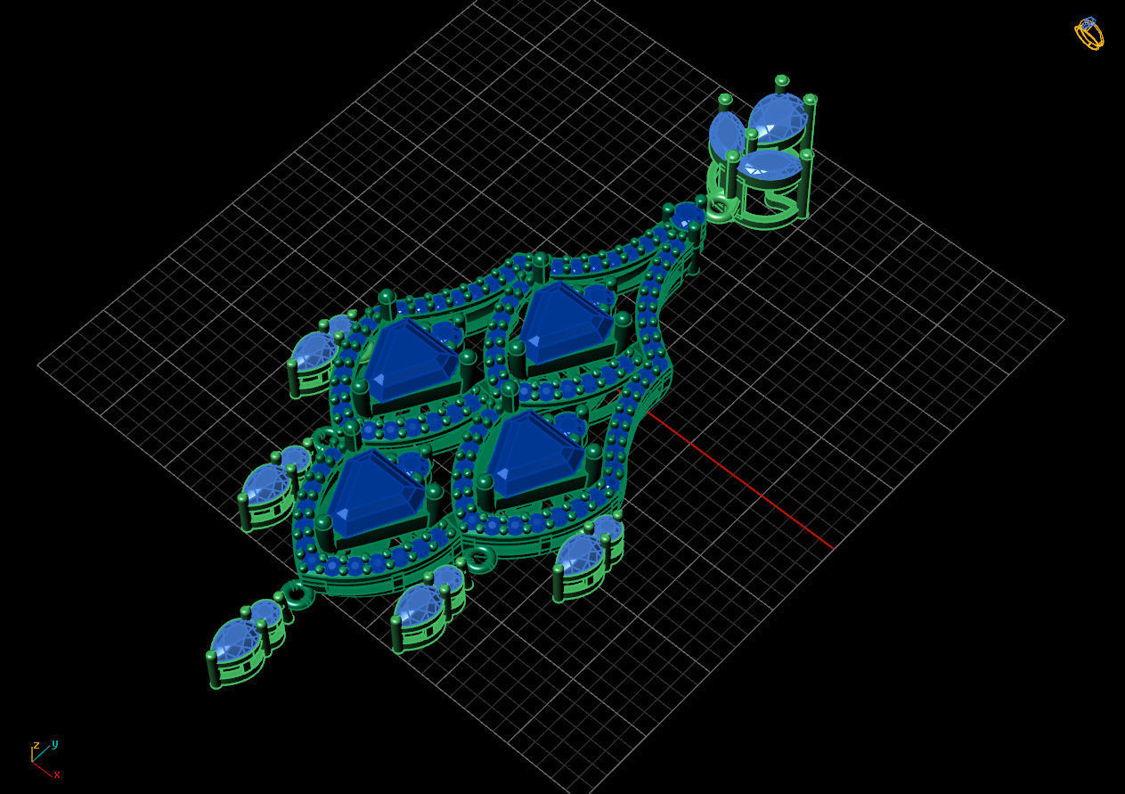 Triangle pendant 3D print model_2