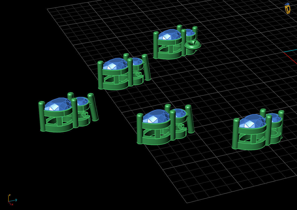 Triangle pendant 3D print model_8