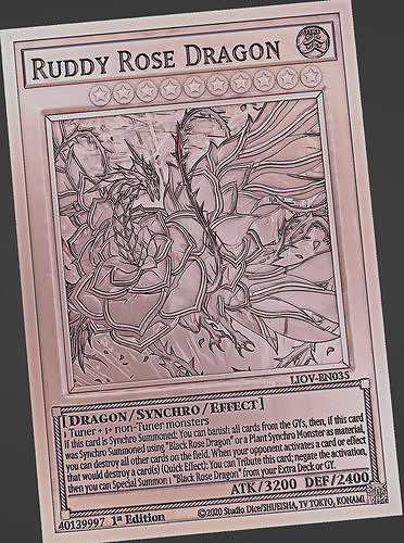 Ruddy Rose Dragon - yu-gi-oh Free 3D print model