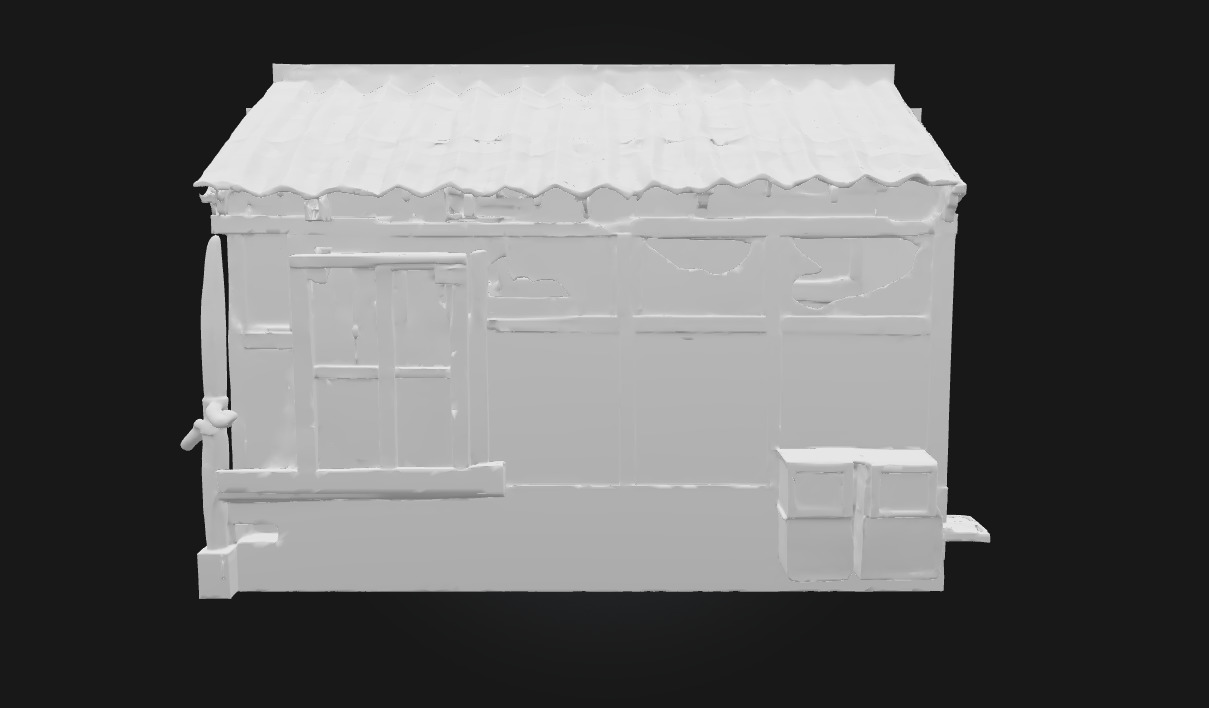 Weathered Shack Shelter of Time 3D model_5
